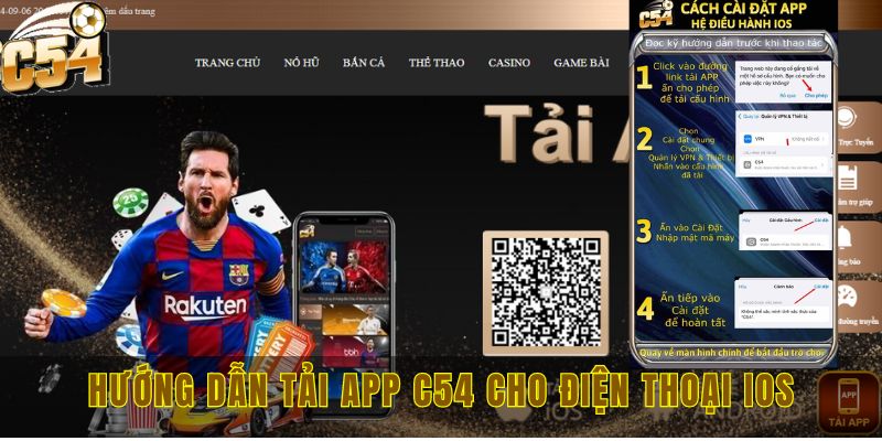 Cách tải app C54 chơi game cho 2 hệ điều hành IOS và Android 2 Hướng dẫn các bước tải app C54 dành cho điện thoại IOS