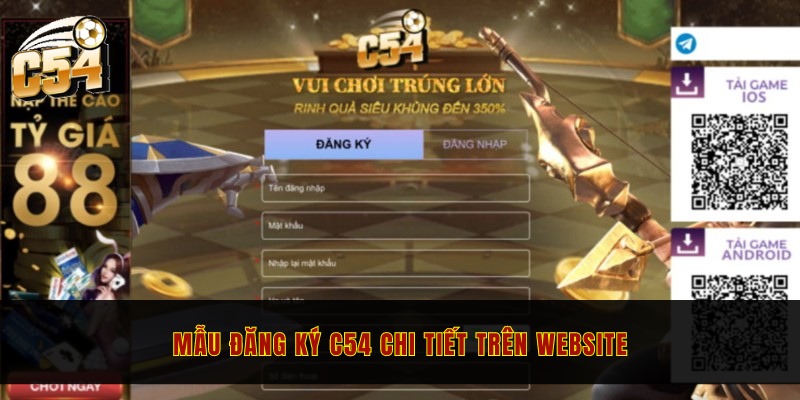 Hướng dẫn đăng ký C54 trong 3 phút trên laptop và điện thoại 2 Mẫu đăng ký C54 chi tiết trên website